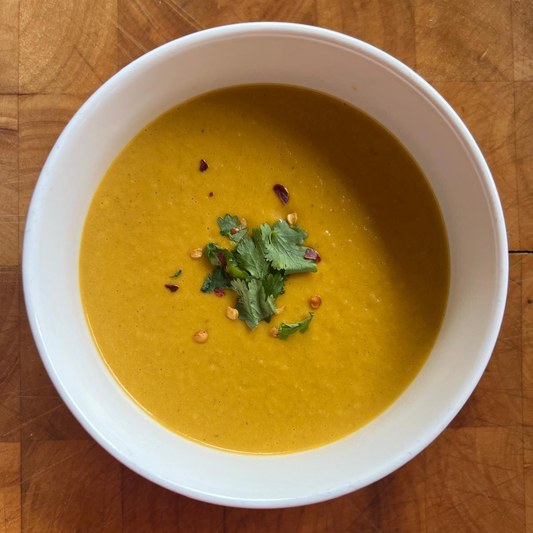 Coconut & Carrot Soup with Peanut