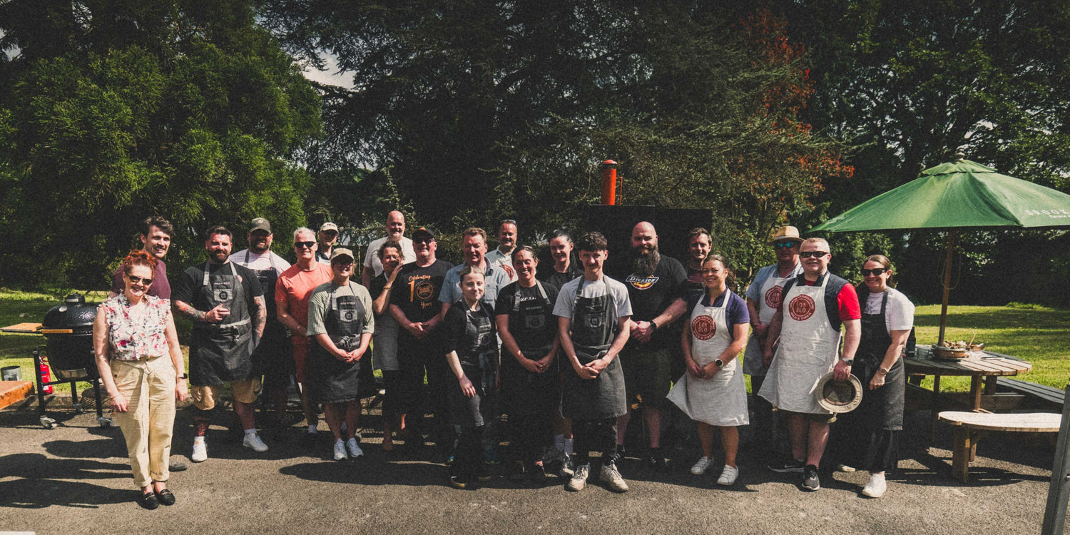 Image showing a group of Wild & Fired BBQ School students at Brook Hall Estate